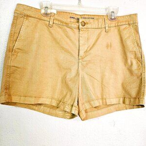 Khakis by GAP Women Girlfriend 5 Inch Mid Rise Classic Shorts Size 14/32